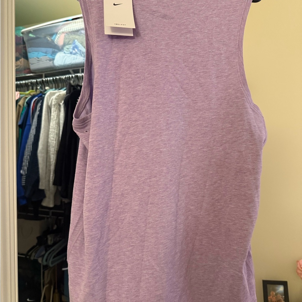 Nike Light Blue and Purple Dri-Fit Tank Tops - Picture 8 of 10